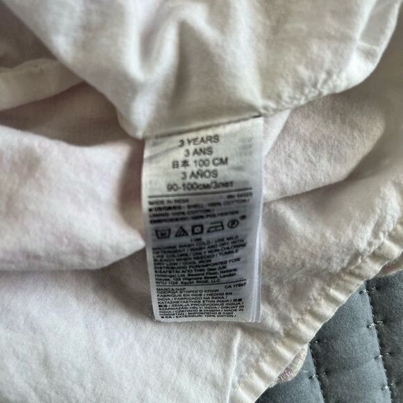 GAP Kids Little Girl Sleeveless Flutter Accent Ticking Stripe Eyelet Trim Dress - Picture 9 of 9